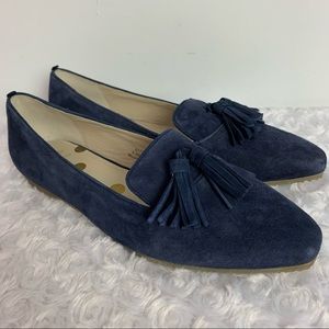 Boden Suede Tassel Loafer Flats